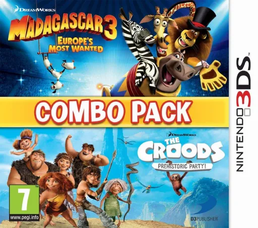 Combo Pack - Madagascar 3 - Europe's Most Wanted + Croods, The - Prehistoric Party! (Europe) (En,Fr,De,Es,It)